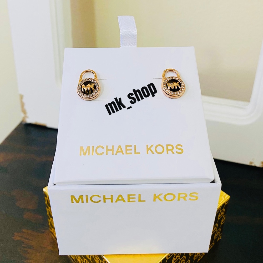 Michael Kors Padlock Stud Earrings